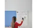 Whiteboard Rocada Skinclock 55x75cm wit gelakt met klok en kalender