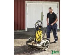 handtrekwagen,draagverm. 150kg,laadvl. LxB 820x650mm,houtplaat,zwart