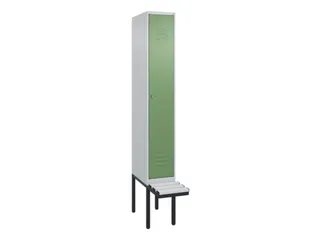 locker met bank,HxBxD 2120x300x815mm,1vak,vak B 300mm,cil.-slot - 1
