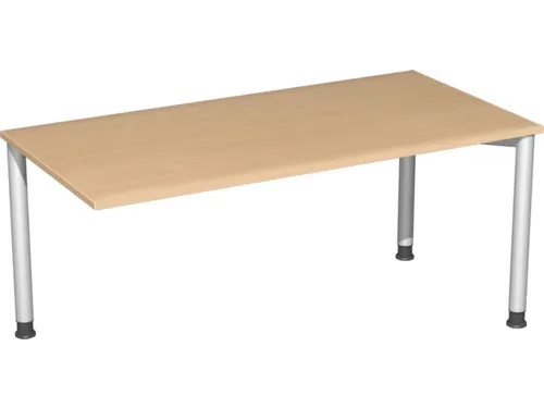 koppelelement voor bureau,HxBxD 680-800x1600x800mm,blad beuken,hoekig