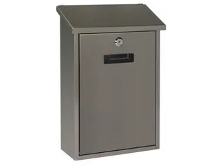 Brievenbus Berlin Inox met naamplaatje incl. 2 sleutels 36.5x27x10cm - 1