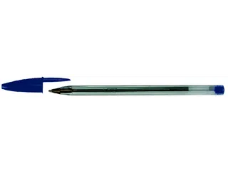 Balpen Bic Cristal medium blauw in tubo verpakking - 3