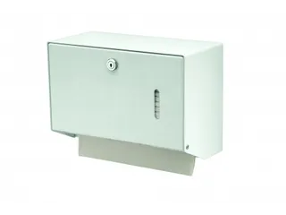 Handdoek Dispenser RVS Wit Klein C-vouw Z-vouw - 1