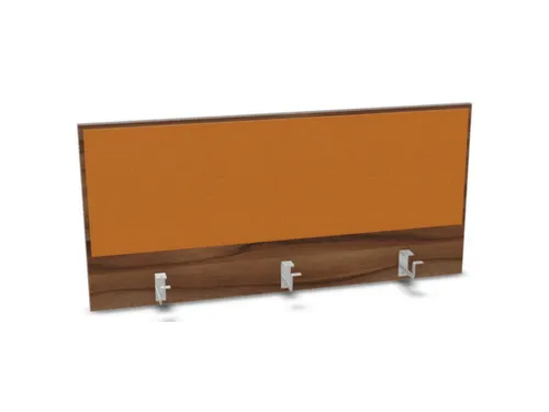 opzetpaneel bureau aanbouw achter NP-tiepolo nut BN3005-geel 1200mm