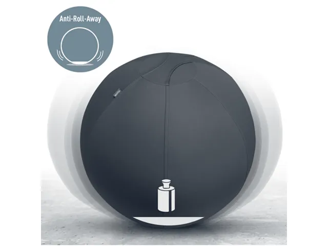 Ballon d'assise Leitz Ergo anti-basculement 55cm gris foncé