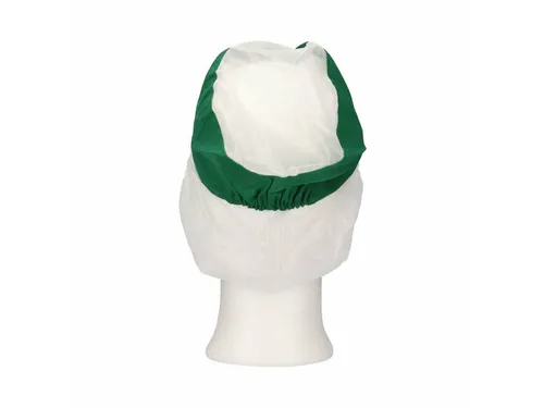 Pet met klep en haaropvang maat L Polyester Kroon Groen 100 stuks