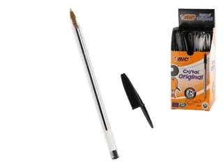 Balpen Bic Cristal medium zwart - 1