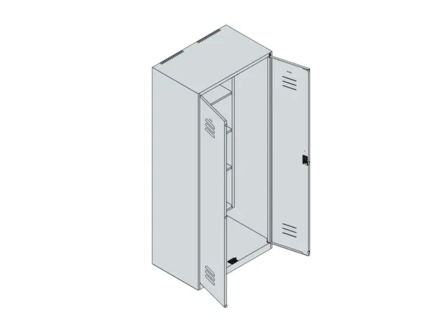 schoonmaakkast,HxBxD 1850x800x500mm,links 4vakken