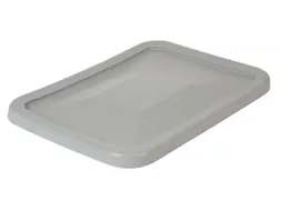 oplegdeksel,PE,v. Rechthoekige bak inhoud 135l,BxD 660x432mm,grijs