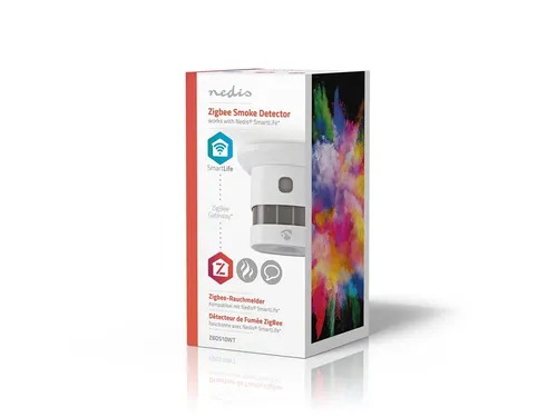 Rookmelder Nedis Zigbee 3.0 Wifi 10 jaar wit