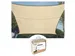 Zonnezeil Vierkant 3.6x3.6m Crème