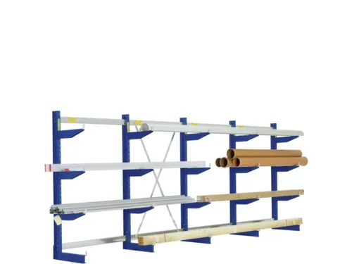 Draagarmstelling 2480x4305x620mm 6etages 880kg/etage Ral5010
