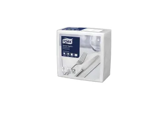 Servetten Tork 478746 Dinner 2-laags 39x39cm wit 1/4 vouw 150st. - 3