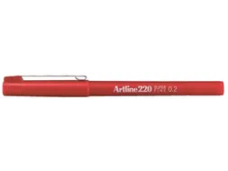 Fineliner Artline 220 rond super fijn rood