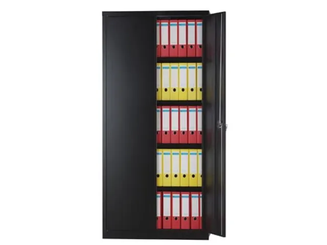 Bisley Draaideurkast Zwart Hoogte 195cm