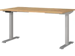 Elektrisch ihv bureau,HxBxD 720-1200x1400x800mm,blad Navarra-eiken