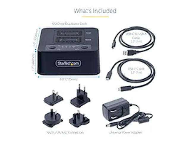 1:1m.2 NVMe Drive Duplicator Dock