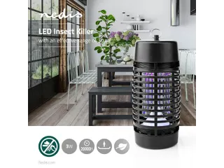 Insectenlamp Nedis electrisch 30watt 30M2 zwart - 2