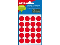 Apli 2065 Ronde Etiketten Ø19mm Rood