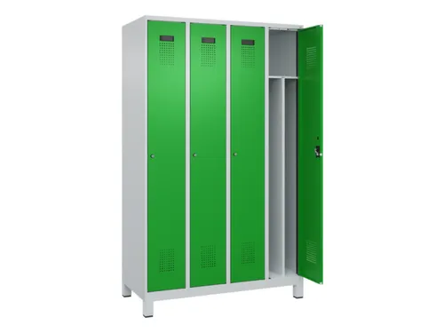 locker voor scheiding van kleding,HxBxD 1950x1200x500mm,4vak