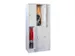 armoire multicases,HxlxP 855x900x500mm,RAL7035,face avant RAL7035