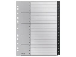 Tabblad Leitz Recycle A4 11-gaats 1-20 extra breed PP