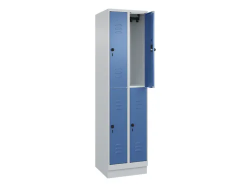 dubbeldekse locker,HxBxD 1950x500x500mm,2x2vak.,vak B 250mm