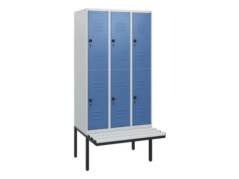 Dubbeldekse dekenkist,HxBxD 1950x900x815mm,3x2vak.,vak B 300mm