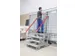bordestrap,verrijdbaar,bordes H 0,6m,3treden,aluminium