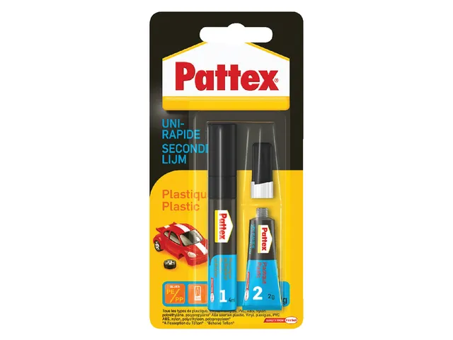 Secondenlijm Pattex all plastic tube 2 gram op blister