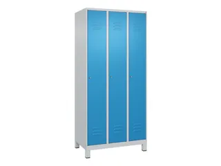 locker,HxBxD 1950x900x500mm,3vak,vak B 300mm,cil.-slot,voeten - 1