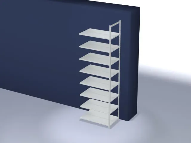 dossierstelling,aanbouwveld,HxBxD 2900x1000x600mm,vaklast 90kg