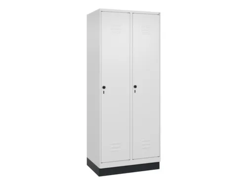 locker,HxBxD 1950x800x500mm,2vak,vak B 400mm,draaigrendel,sokkel