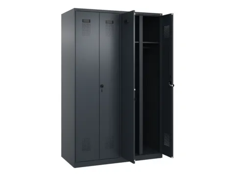 locker voor scheiding van kleding,HxBxD 1850x1200x500mm,4vak