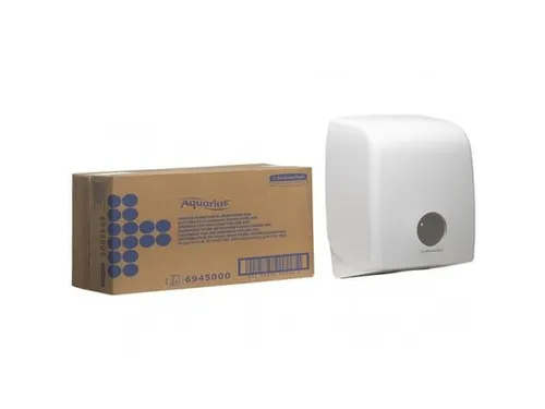 Gevouwen Handdoekdispenser Aquarius 6945 Wit