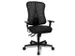 Siège Bureau Pivotant Assise Noir Dossier Maille Noir