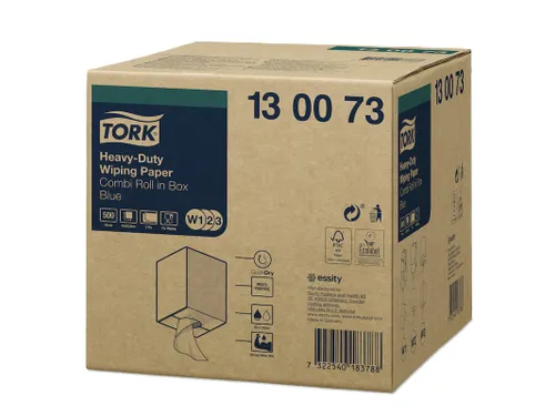 Tork 130073 Heavy-duty Paper Combirol Blauw 2-laags poetspapier