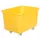 Verrijdbare Rechthoekige Bak 340 Liter Hxbxd 711x991x686mm Pe Geel