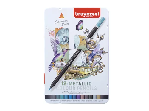 Kleurpotlood Bruynzeel Expression 12 stuks metallic kleuren