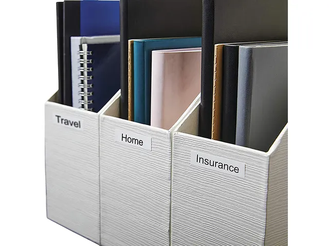 Lettertape Dymo 43613 1000/5000 6mmx7m Zwart Op Wit