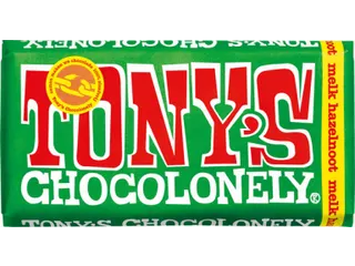 Chocolade Tony's Chocolonely reep 180gr melk hazelnoot - 1