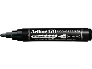Permanent marker Artline170 Eco rond Medium Dry Safe zwart - 1