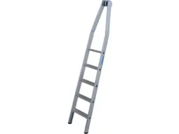 ladder-bovenladder,5,treden m. R13-laag,aluminium