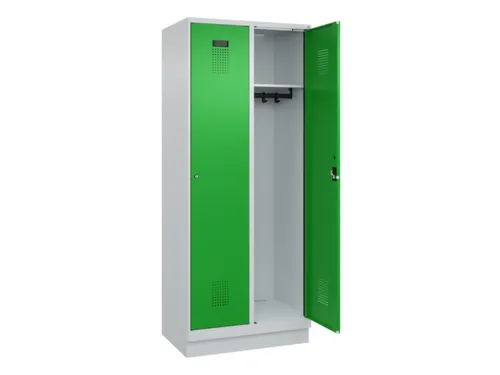 locker,HxBxD 1950x800x500mm,2vak,vak B 400mm,cil.-slot,sokkel