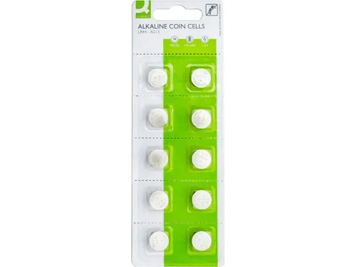 Q-connect Knoopcel batterij LR44 Alkaline 10 stuks