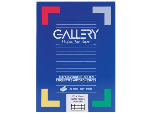 Gallery Witte Etiketten 105x35mm