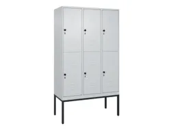 dubbeldekse locker,HxBxD 2120x1200x500mm,3x2vak.,vak B 400mm