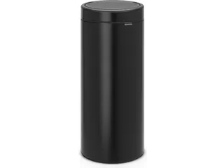 Touch bin New Prullenbak 30 Liter Mat Zwart - 1