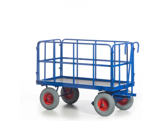 chariot à timon,force 1000kg,plateau Lxl 1530x730mm