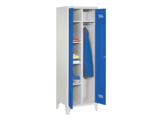 kleding-/wasgoedkast,HxBxD 1850x600x500mm,RAL7035,front RAL5010 - 3